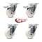 Service Caster 4 Inch Nylon Wheel Swivel Top Plate Caster Total Lock Brakes SCC, 2PK SCC-TTL20S414-NYS-2-S-2 - alternate 6